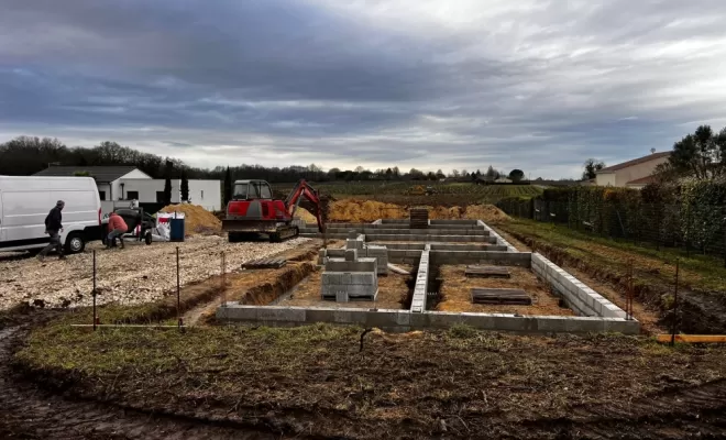 réalisation construction d'une maison neuve, Saintes, SARL Sébastien BLOMME