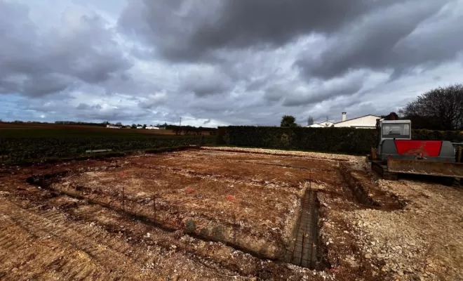 Réalisation de fondation, du soubassement et d'une plate-forme à Nieul les Saintes, Saintes, SARL Sébastien BLOMME