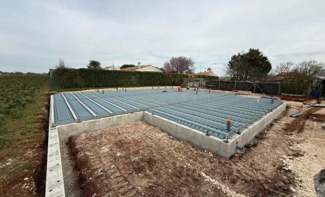 Réalisation de fondation, du soubassement et d'une plate-forme à Nieul les Saintes, Saintes, SARL Sébastien BLOMME