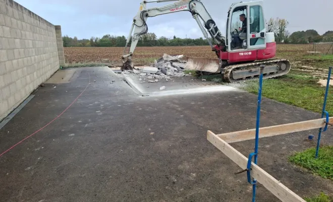 Projet de construction d'un garage amélioré, Saintes, SARL SEBASTIEN BLOMME